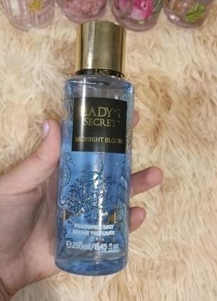 Женский парфюмированный спрей-мист для тела lady’s secret midnight bloom, 250 мл