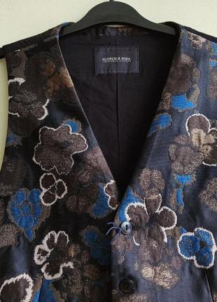 Чоловічий класичний жилет жилетка scotch & soda amsterdam couture7 фото