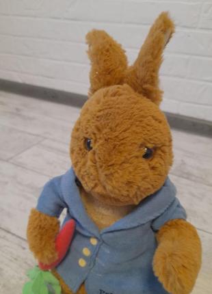Мягкая игрушка заяц, заяц с морковкой3 фото