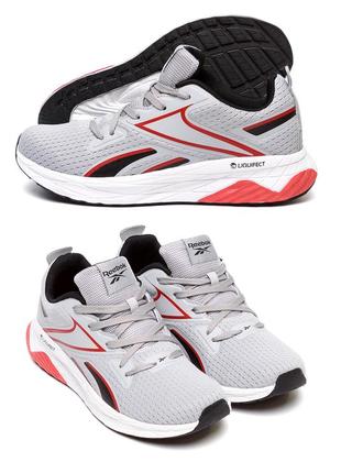 Мужские летние кроссовки сетка reebok grey серые на лето *96578*