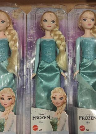 Лялька disney frozen холодне серце elза в платті зі шлейфом hlw471 фото