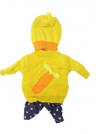 Одяг для пупса "warm baby: морквина"1 фото