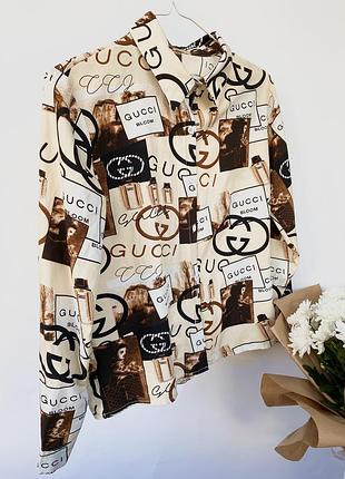 Рубашка в принт легкая