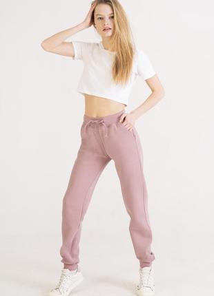 Рожеві штани | джоггеры кольору попіл троянди colo