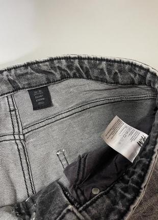 Стильні темно сірі рвані джинси h&m denim, ейчендем денім, оригінал, з рваностями, потертостями4 фото