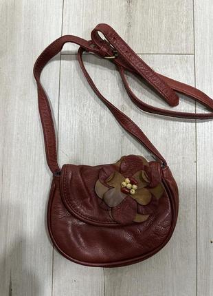 Massimo dutti маленькая кожаная сумка
