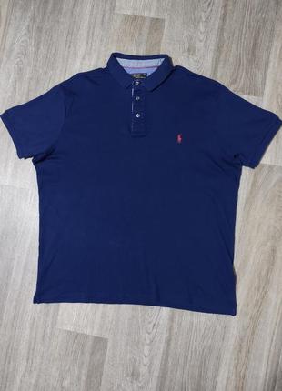Мужская футболка / polo ralph lauren / поло / синяя футболка / мужская одежда / чоловічий одяг /