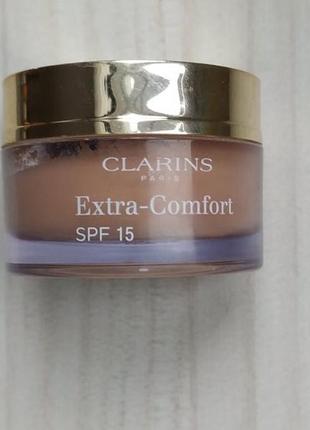 Питательный тональный крем clarins extra-comfort spf 15 113 114 тестер 10 мл2 фото