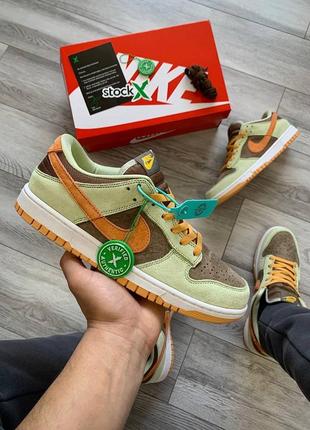 Мужские кроссовки nike sb dunk low dusty olive