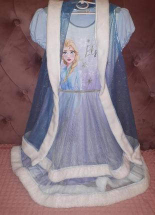 Костюм эльзы frozen disney платье ельзы ледяное сердце1 фото