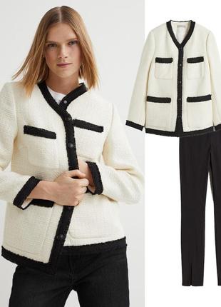 Елегантний костюм h&m у стилі шанель 52-54