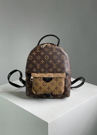 Женский рюкзак louis vuitton palm springs backpack brown camel2 фото