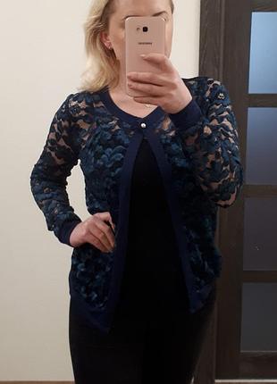 Легкая гипюровая кофта intimissimi