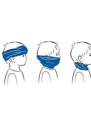 Зимний флисовый бафф труба балаклава снуд crivit германия, лыжный и не только, взрослый детский