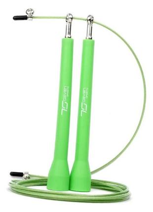 Скакалка скоростная elite rope sk-5   зеленый (56585012)