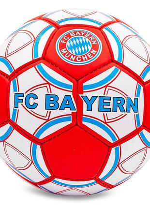 Мяч футбольный bayern munchen fb-0047-153 №5 бело-красный (57566085)