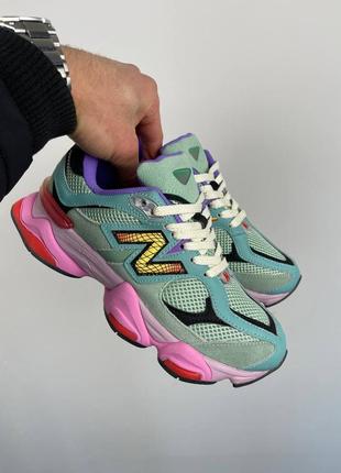 Крутейшие кроссовки new balance 9060 warped multicolor цветные