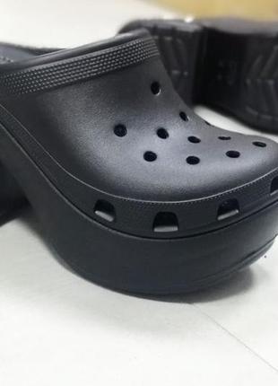 Клоги на платформі на підборах crocs	siren studded clog4 фото