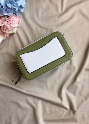 Сумка marc jacobs olive/blue logo4 фото