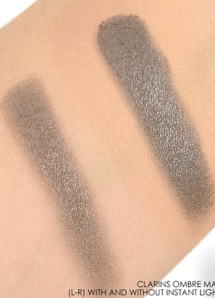 Бархатистые матовые тени clarins ombre matte eyeshadow 05 sparkly grey тестер4 фото