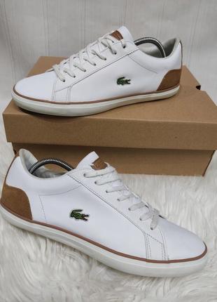 Шкіряні кросівки lacoste 44.5 розмір