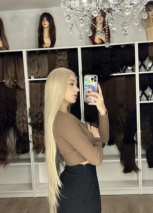 Парик💕парик блонд 90 см на сеточке