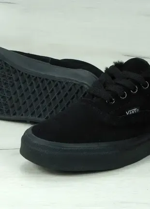 Кеди vans all black suede зима winter ❄️ теплые зимние ботинки сапоги fur мех ☔️🌧🌤☀️6 фото