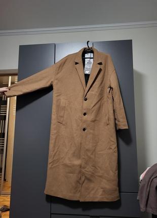 Пальто оверсайз с добавлением шерсти, oversize,тренч7 фото