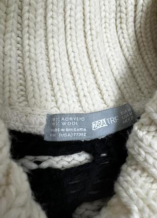 Дуже теплий різдвяний светр з коміром і вовною6 фото
