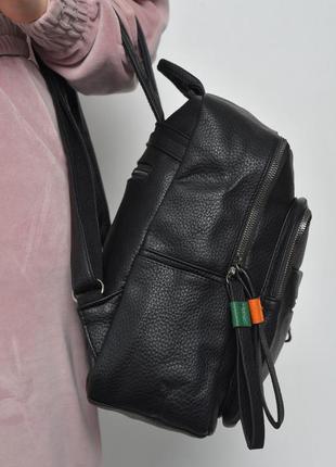 Женский рюкзак черного цвета цвета мокко2 фото