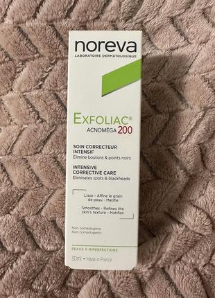 Новый крем noreva exfoliac acnomega 200