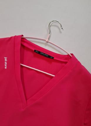 Блуза zara рожева фуксія4 фото
