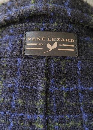 ♥️1+1=3♥️ rene lezard италия мужской пиджак из смеси шерсти в клетку9 фото