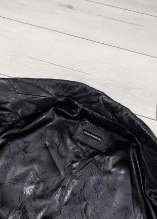 Жіночий шкіряний піджак жакет louis armand люкс якість бренд6 фото
