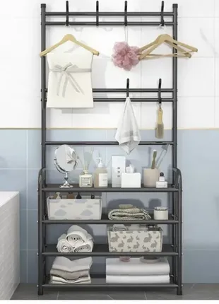 Универсальная вешалка для одежды new simple floor clothes rack size 60x29.5x151 см5 фото