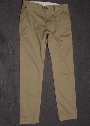 Чудесные фирменные брюки- чиносы цвета слоновой кости g-star raw bronson slim chino 31/32