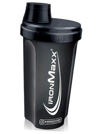 Шейкер для спортивного питания, shaker, ironmaxx 700мл черный (09083003)