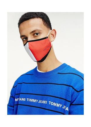 Tommy jeans hilfiger текстильная маска tjm flag face cover