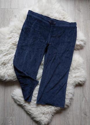 🩷💙💛 отличные велюровые брюки синего цвета1 фото