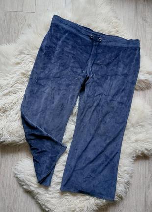 🩷💙💛 отличные велюровые брюки синего цвета2 фото