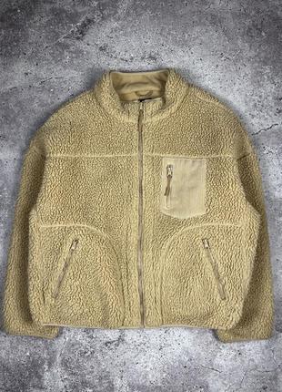 Тедди куртка primark l, h&m, zara, bershka, asos, fred perry nike stussy