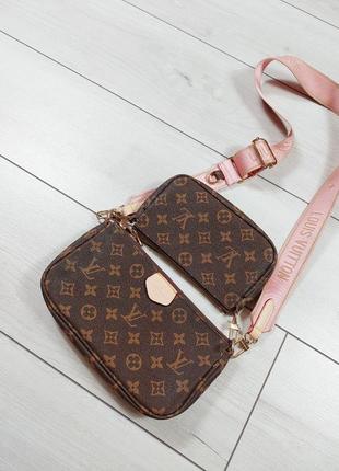 Сумка крос-боді louis vuitton модель multi pochette2 фото