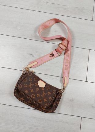 Сумка крос-боді louis vuitton модель multi pochette1 фото