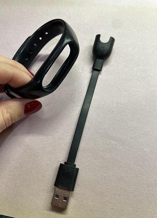 Оригінальний чорний ремінець на mi band 2