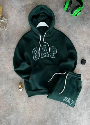 Теплые костюмчики gap. туреченица, черный, серый, изумрудный. m,l,xl,xxl,3xl.