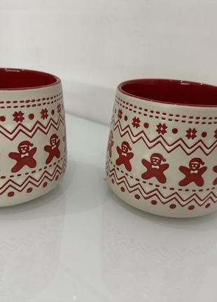 Чашки новогодние праздничные