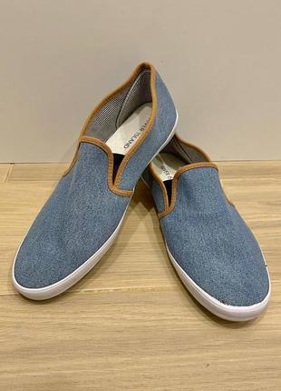 Джинсовые слипоны river island мокасины zara next