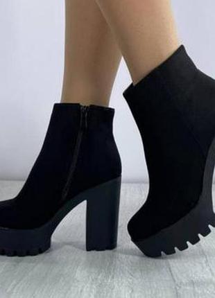 Зимняя обувь на каблуке