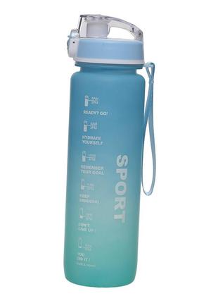 Пляшка для води sport fi-203 1000 мл блакитно-зелений (09508013)