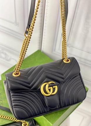 Сумка люкс кожаная в стиле gucci marmont люкс2 фото